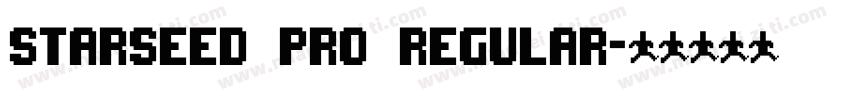 Starseed Pro Regular字体转换